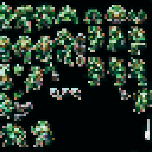 overhead view movement sprite sheet for a ranger in a rpg game serious and detailed with walking in all directions up down left right im using this in asprite 
