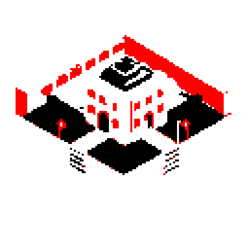 dithered city isometric
