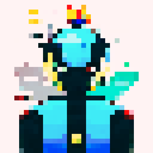 armour, character portrait, close up, anime style, pixel art, shining silver, intricate details, glowing gemstones, fierce expression, dynamic pose, vibrant colors, sharp edges, stylized flames, epic battle scene, dramatic lighting