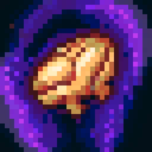 brain, shadows, purple tentacles, digging, game icon, 32x32 pixel art, sRGB, skill art, close up, portrait