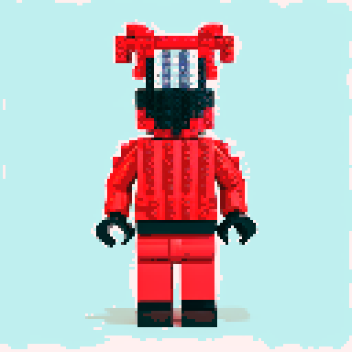 colorful pixel lego blocks arranged in a playful, vibrant composition, showcasing the intricate details and vibrant colors of pixel art in the sRGB color space