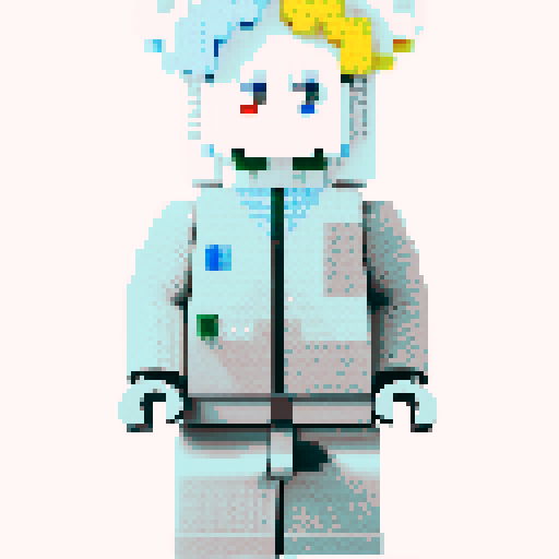 colorful pixel lego blocks arranged in a playful, vibrant composition, showcasing the intricate details and vibrant colors of pixel art in the sRGB color space