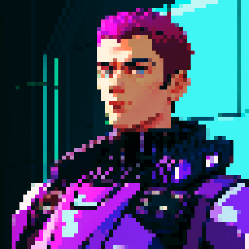 Cyberpunk male trooper 