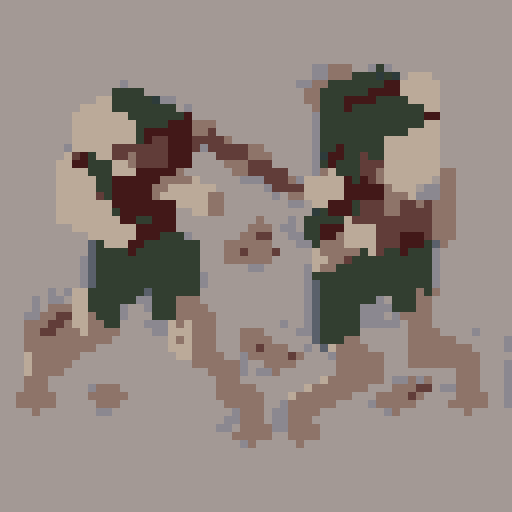 twins fighting the same person