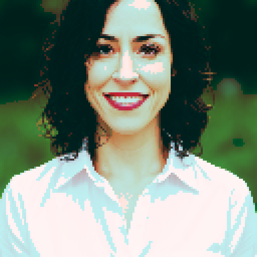 Transform photo to pixelated image