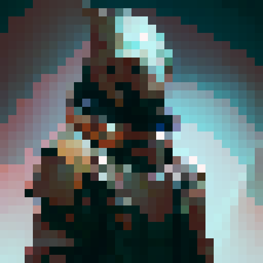 sci fi crusader medevial knight with helmet character for game