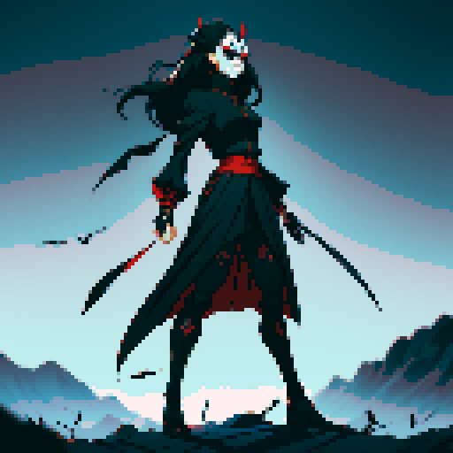 Evil army, black uniforms, evil soldiers, skull masks, full-body image, facing left, ready to fight, full body