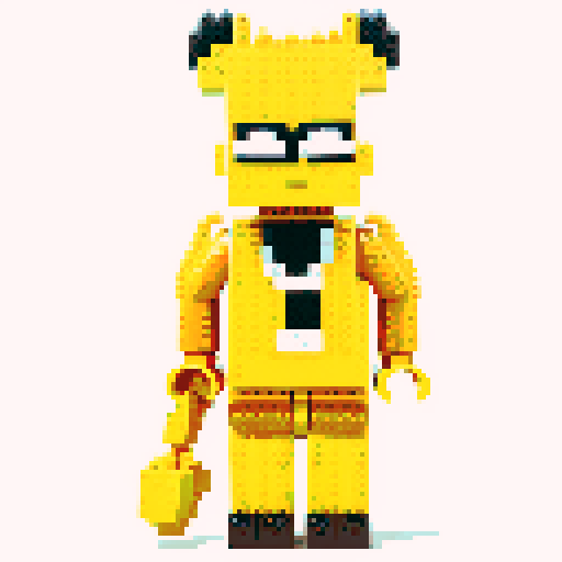 gold pixel lego 