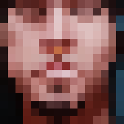 cool man, game icon, pixel art, close up, portrait, vibrant colors, expressive eyes, retro style, thick outline, detailed shading, dynamic pose