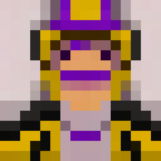 a purple powder magical powder in the style of minecraft