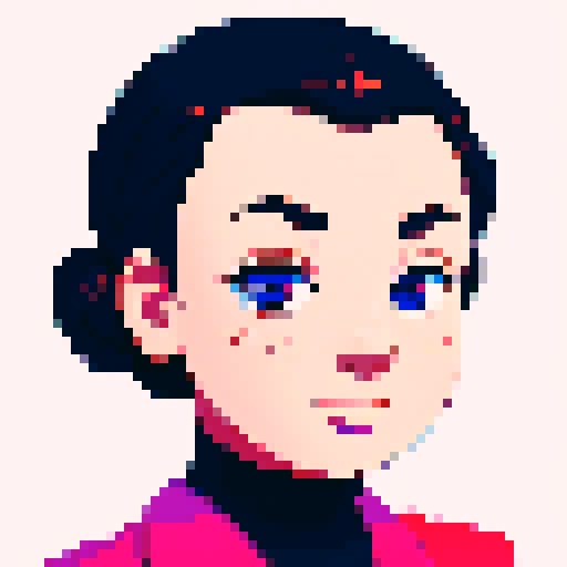minister of foreign affairs, front view, pixel art, detailed facial features, clean lines, vibrant colors, small dot shading, retro aesthetic, bust, man