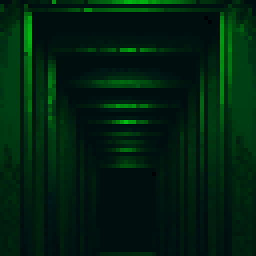 closeup of infinite doorways inside another doorway