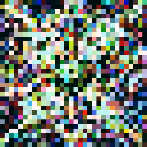 colourful pixelated assault riffle