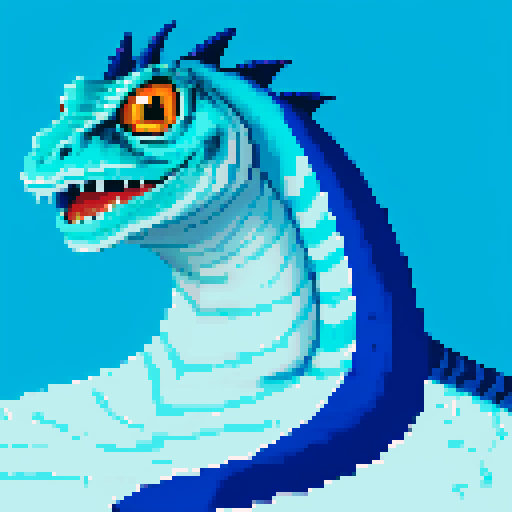 but the blue and white basilisk on the moon