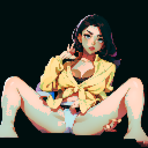 sexy girl in underwear fingering herself