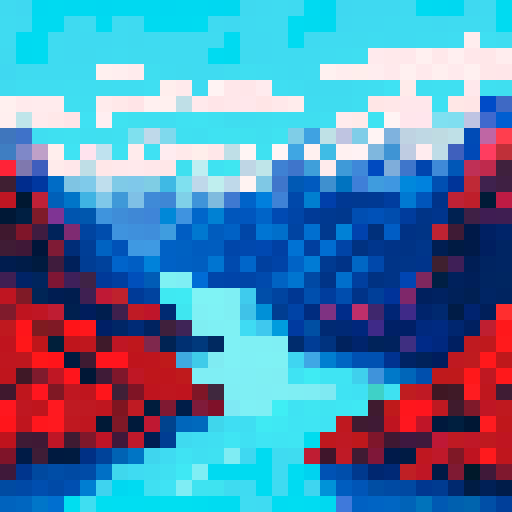 A fjord in norway, frigid cold temperatures, icy blues and teals
