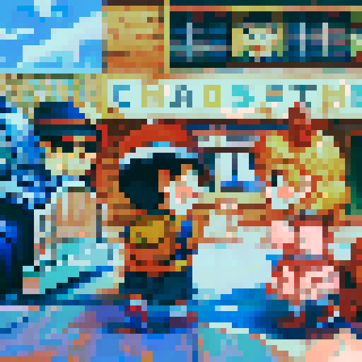 Boy and Girl at Theater