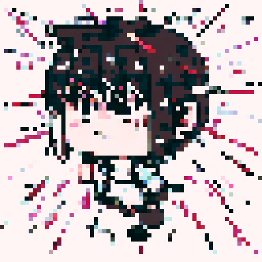 Pixel game character