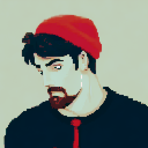 A male hitman dressed in unassuming fashionable clothing standing in a quiet coffee shop observing a day-dreaming female barista who is leaning over the counter and reading an erotic novel