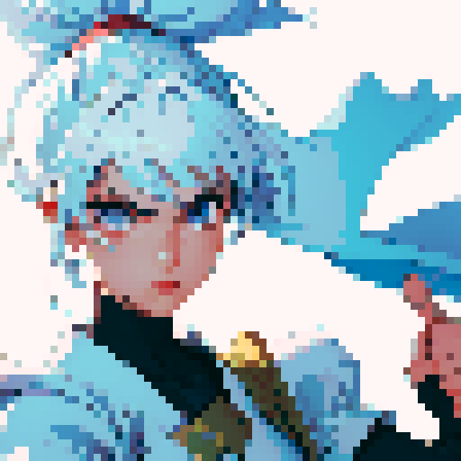 On a blank white background, a swordsman in a pose of “en Garde” ready to duel