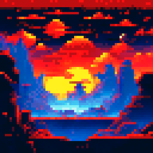 dark pixel space ship scifi border