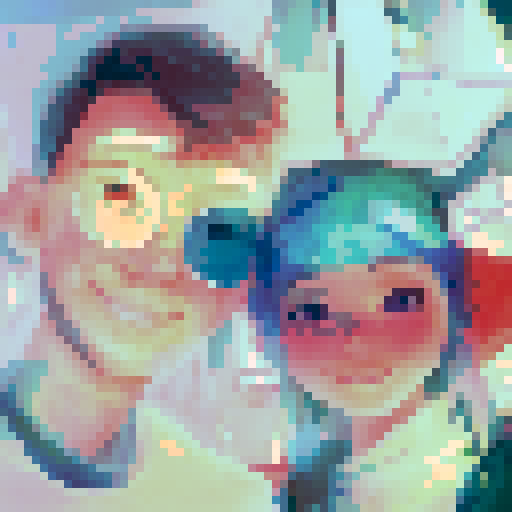 Deep blue sea and sky, a happy couple strolling on 520 Valentine's Day, captured in a serene landscape portrait.