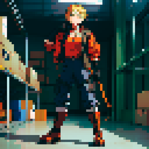 A warehouse worker for Amazon Germany, wearing jacket, gloves and safety boots
