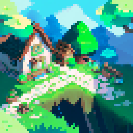Mid evil pixel landscapes  