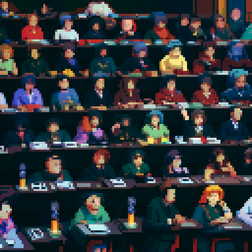 Wide shot of delegates arguing inside of German Federal Parliament, live TV coverage, vibrant colors, pixelated details, retro video game aesthetic, animated pixel art, intricate pixel patterns, dynamic lighting, immersive atmosphere, animated gestures, traditional German clothing, historical significance