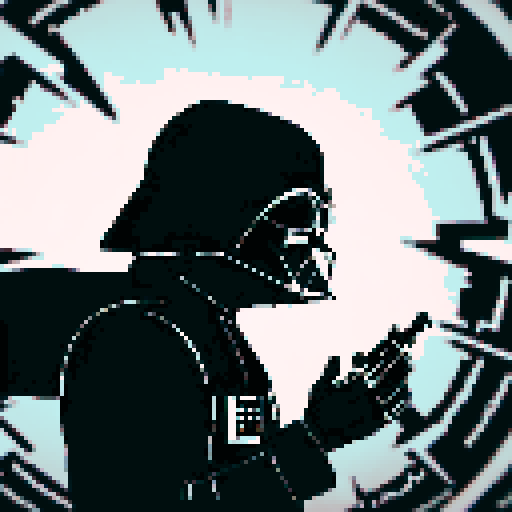 Darth Vader in a dark and obscure way in the dark ((extremely detailed and love deformations)) on the death star ((me extremely quality)) in 4k/8k detailed lighting and cinematic aspects