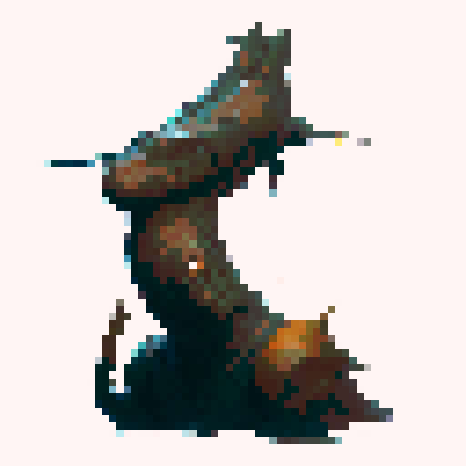 Snake with the torso and head of a human, horror fantasy rpg