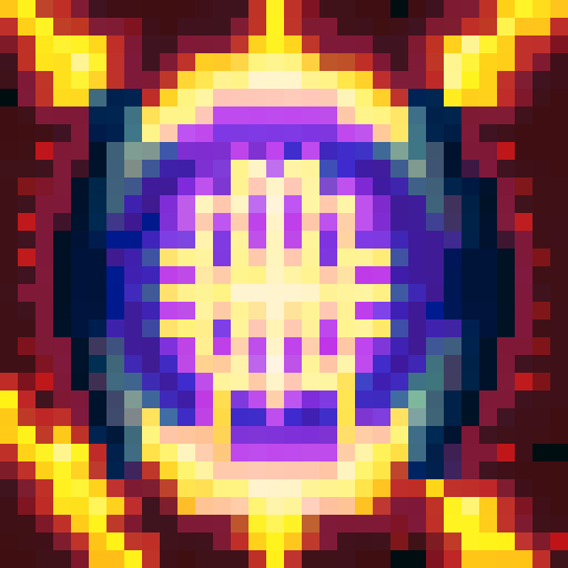 retro-futuristic excavation building, game icon, 32x32 pixel art, sRGB, skill art, close up, portrait, vibrant colors, glowing neon lights, weathered metal surfaces, towering smokestacks, mechanical gears, steampunk elements, futuristic machinery, intricate circuitry, holographic displays, pulsating energy sources