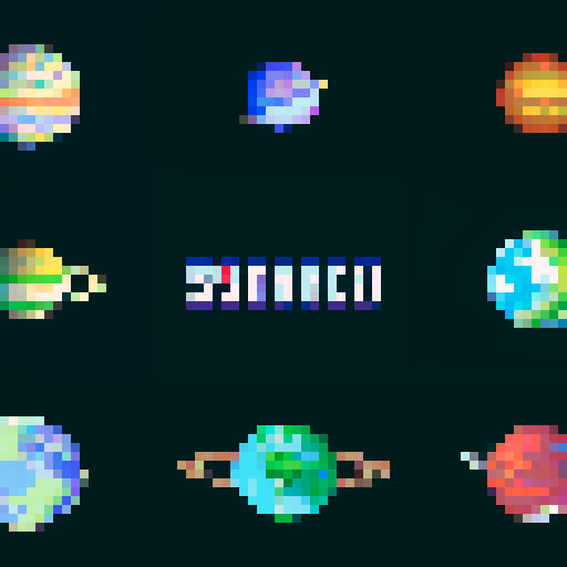 4 different planets based on the image

