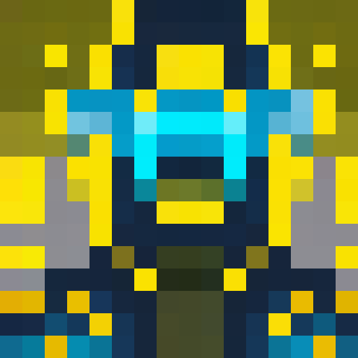 yellow car, game icon, 16x16, pixel art, close up, portrait, vibrant colors, sleek design, shiny finish, glossy reflections, curved lines, exaggerated proportions