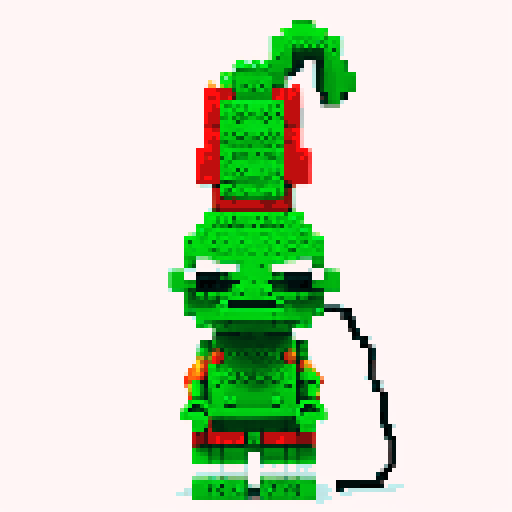 Grinch pixel lego 
