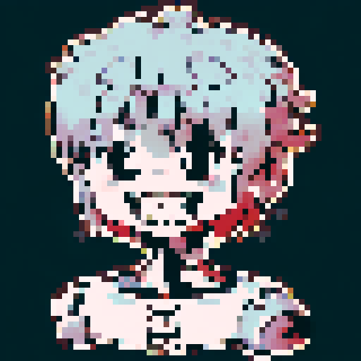 Using your preferred pixel art tool or image editor, create a pixel art skeleton with a resolution of 16x16 pixels. The skeleton should have a recognizable head, body, arms, and legs. Utilize a limited color palette and pay attention to pixel placement to achieve a clean and balanced composition. Feel free to add details like facial features, joints, or accessories to enhance the design. Once completed