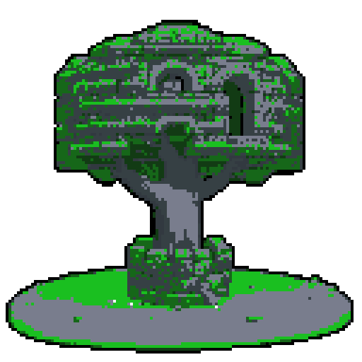 2d grey stone well in an ancient english style. Old and crumbling but still upright. Green vines crisscross it. Usable as an asset (clear, thick lines and a white background). Put a black stroke around the composition