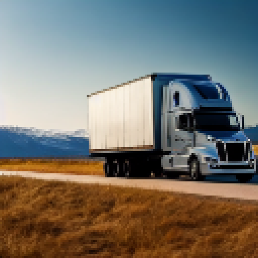 truck carrying earth globe