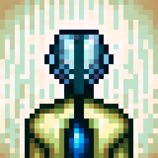 armour, detailed, metallic, shiny, intricate, game icon, 32x32 pixel art, sRGB, skill art, close up, portrait