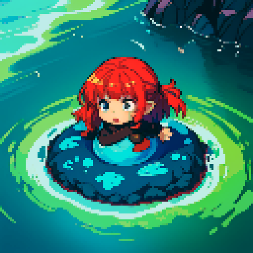 wave of goo, goo looming over heroes, heroes drowning in goo