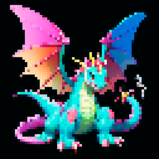 A slightly larger dragon with vibrant scales and growing wings. It has a playful yet determined expression, with small horns starting to sprout from its head. Its eyes are bright and curious, and it breathes small puffs of smoke. No background.