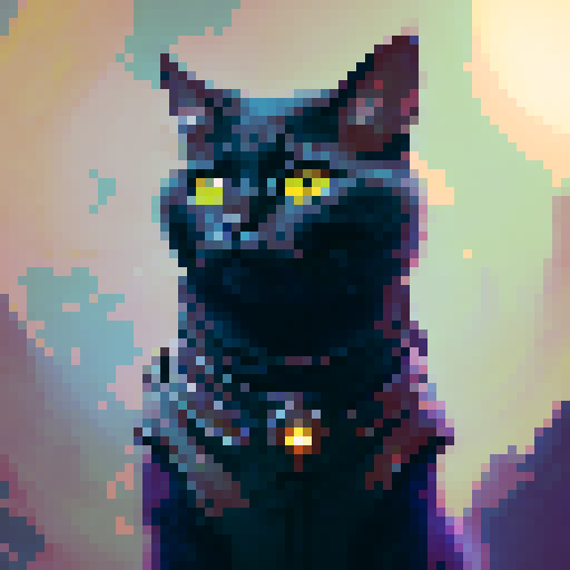 reflection of the milky way galaxy in the yellow eyes of a black cat