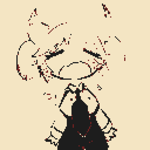 cute character, light hair, dark hair tips