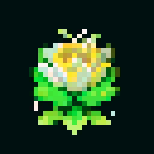 A beautiful, flower-adorned creature with vibrant petals, delicate wings, and a graceful appearance. It emits a faint floral fragrance and has a serene expression. No background.