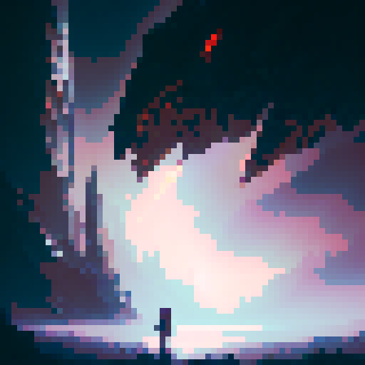 Moonlit knight, gothic castle, sinister presence, detailed armor, glowing sword, neon sky.