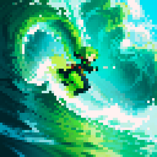 tidal wave of green slime