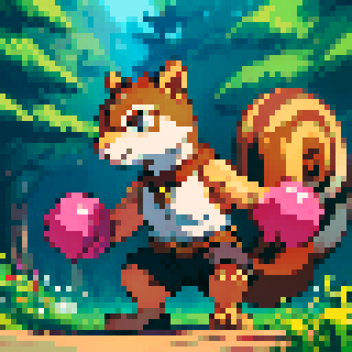 squirrel with buff arms