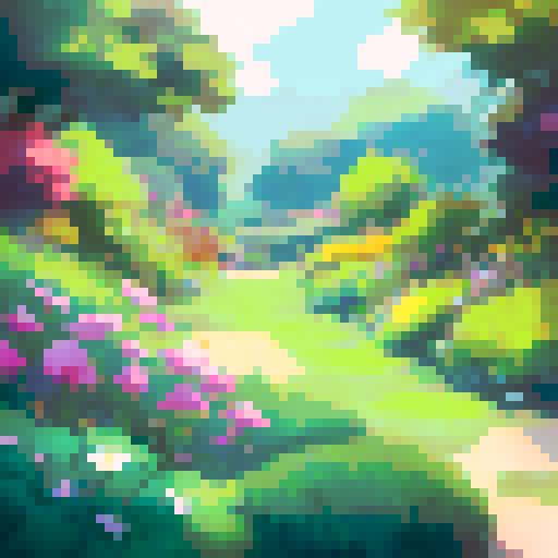 Spring colorful views with flowers