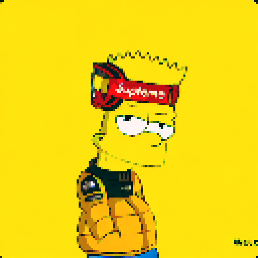 anime-style character portrait, close-up of a flawless anatomy, vibrant colors, smooth pixelation, high fidelity, "Supreme" headband