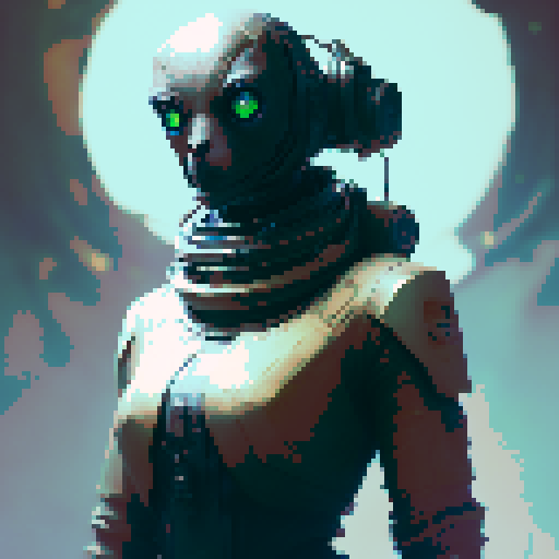 "Rusty robot, with glowing eyes, cartoonishly proportioned, full posture, front view, symmetrical, no background."